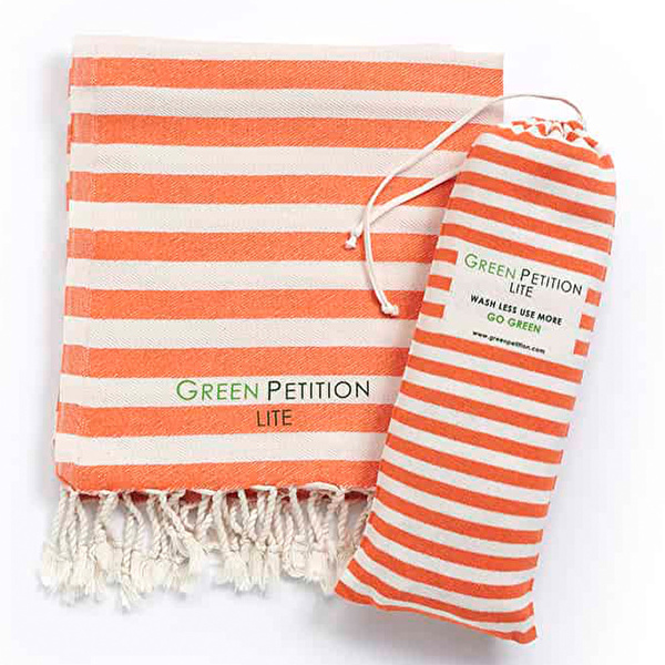 GREEN PETITION Mare Peshtemal Tangerine 90x170 cm Havlu